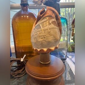 🏖️ beachy lamp Carved Cameo  Shell Light Petite Home